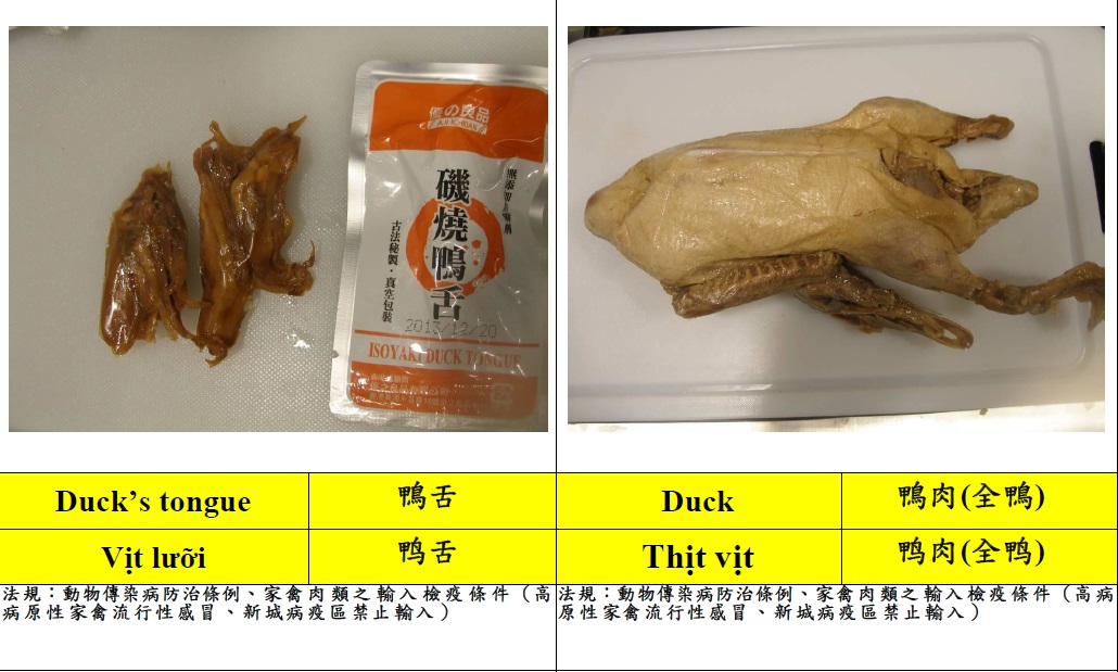 常見入境旅客違規攜帶動物檢疫物圖鑑3