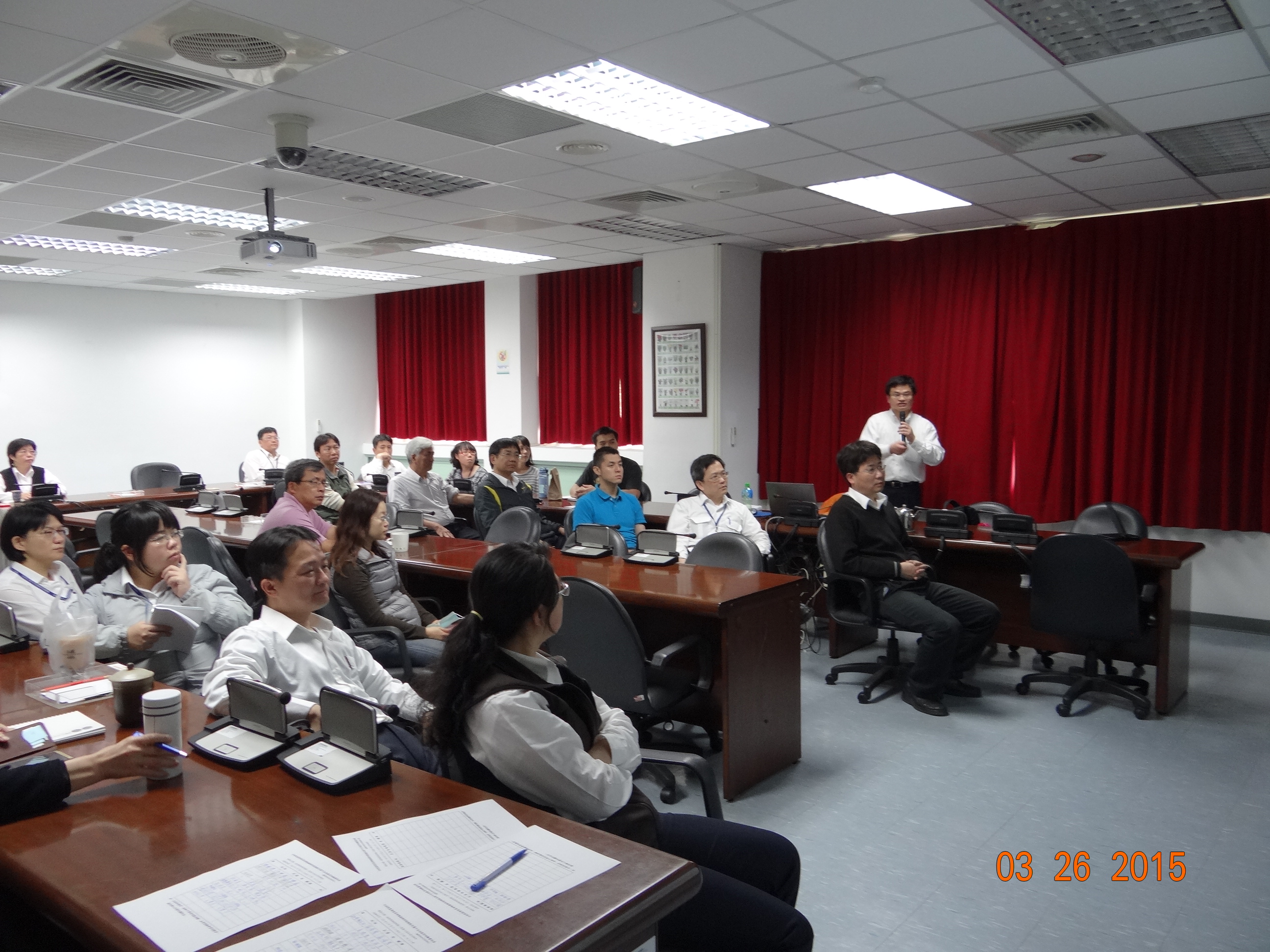 與會人員專注聽講情形